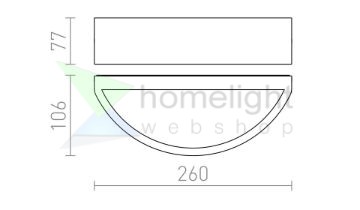 LESA fali lámpa fekete  230V LED E27 15W IP54