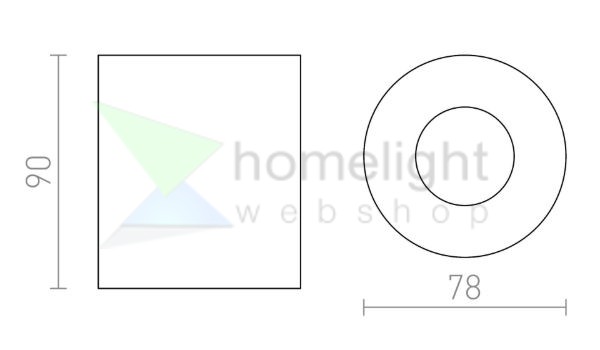 MAYO R rögzített mennyezeti lámpa szálcsiszolt alumínium 230V/700mA LED 9W 36° 2700K