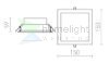 SEEYOU 15 négyszögű süllyesztett fehér  230V/350mA LED 16W  3000K