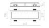 Kép TRAFFIC FRAMELESS hosszanti  gipsz 230V G5 2x14W