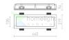 TRAFFIC FRAMELESS hosszanti  gipsz 230V G5 2x14W