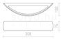 Kép CRESCENT fali lámpa  gipsz 230V R7s 78mm 12W