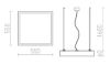 Kép STRUCTURAL 55x55 függő lámpa fehér 230V 2G11 3x36W