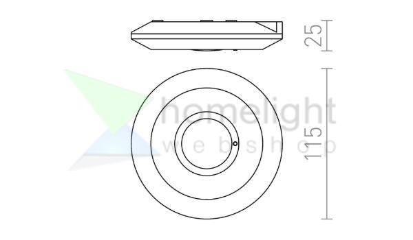 SENSOR mennyezeti lámpa 230V max. 2000W 360°
