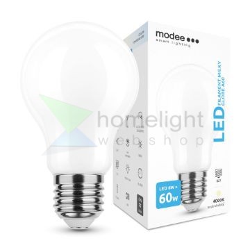 Modee Smart Lighting LED Filament Milky Globe A60 6W E27 360° 4000K (600 lumen)