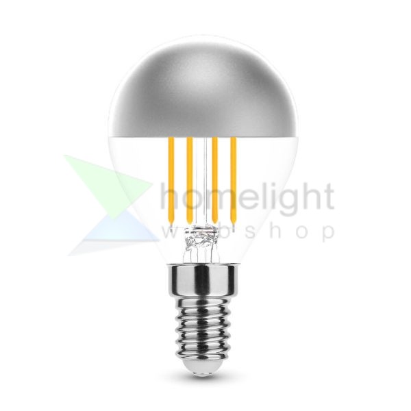 Modee Smart Lighting LED Filament Globe Mini P45 Silver Top 4W E14 320° 2700K (380 lumen)
