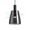 BELLINI LED függő lámpatest fekete füstüveg búrával