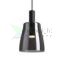 BELLINI LED függő lámpatest fekete füstüveg búrával