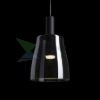BELLINI LED függő lámpatest fekete füstüveg búrával