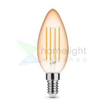 Modee Lighting LED Filament Amber Candle C35 4W E14 320° 1800K (360 lumen)