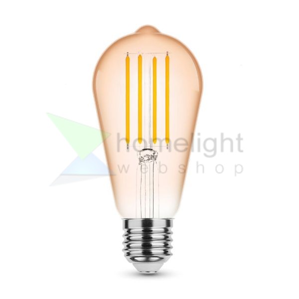 Modee Lighting LED Filament Amber ST58 4W E27 320° 1800K (360 lumen)