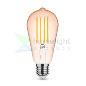 Modee Lighting LED Filament Amber ST64 4W E27 320° 1800K (360 lumen)