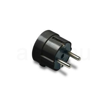 Földelt dugvilla fekete, 16A-250V