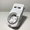 Technik Professional Elosztó Fali 1 utas Éjszakai Fénnyel + 2db USB