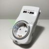 Technik Professional Elosztó Fali 1 utas Éjszakai Fénnyel + 2db USB