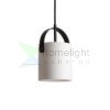 JULIETTA 16 függö lámpa opál üveg/fekete 230V E27 20W