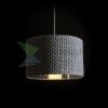 AINO 40 függö lámpa szürke króm 230V E27 28W
