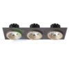 SHARM SQ III süllyesztett lámpa gyöngyházarany/barna  230V LED 3x10W 24°  3000K