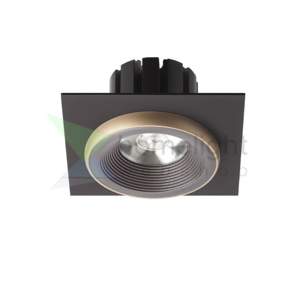 SHARM SQ I süllyesztett lámpa barna/gyöngyházarany  230V LED 10W 24°  3000K