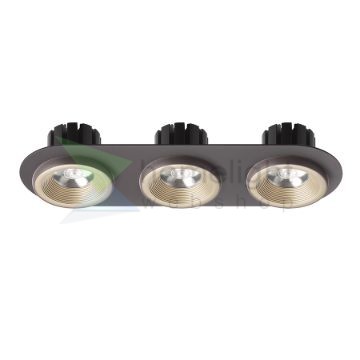 SHARM R III süllyesztett lámpa gyöngyházarany/barna  230V LED 3x10W 24°  3000K