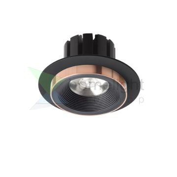 SHARM R I süllyesztett lámpa fekete/fekete réz 230V LED 10W 24°  3000K