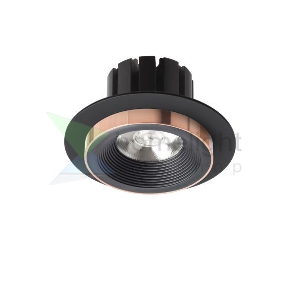 SHARM R I süllyesztett lámpa fekete/fekete réz 230V LED 10W 24°  3000K