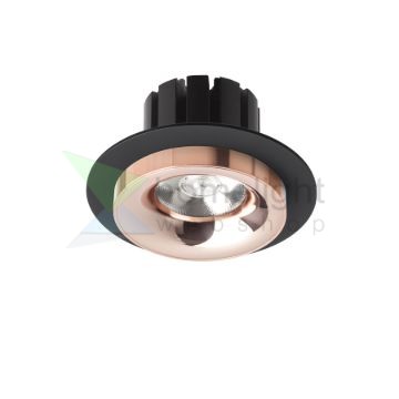 SHARM R I süllyesztett lámpa fekete réz/réz 230V LED 10W 24°  3000K