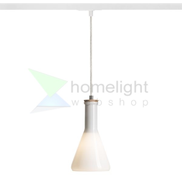 PULIRE CON egy áramkörös sínre  opál üveg/fa 230V E14 28W