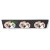SHARM SQ III süllyesztett lámpa fekete réz/réz 230V LED 3x10W 24°  3000K