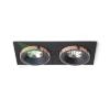 SHARM SQ II süllyesztett lámpa fekete/fekete réz 230V LED 2x10W 24°  3000K