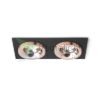 SHARM SQ II süllyesztett lámpa fekete réz/réz 230V LED 2x10W 24°  3000K