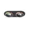 SHARM R II süllyesztett lámpa fekete/fekete réz 230V LED 2x10W 24°  3000K