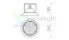MEGALOS PRO 26 test fekete  230V LED 100W 90° IP65  4000K