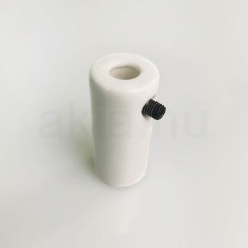 Porcelán Kábel vezető, mennyezeti, fehér - textil vezetékhez