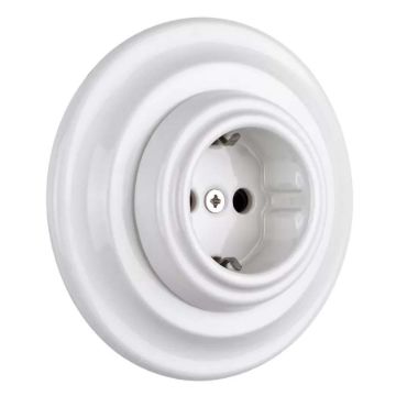 Porcelán konnektor, falba süllyesztett	