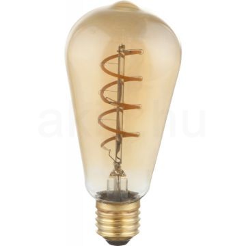 ST64 spirál LED dekor izzó - 4W - 2000K - Szabályozható