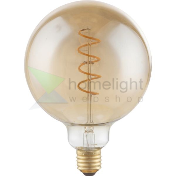 LED filament dekor izzó - G125 - 4 watt - spirál
