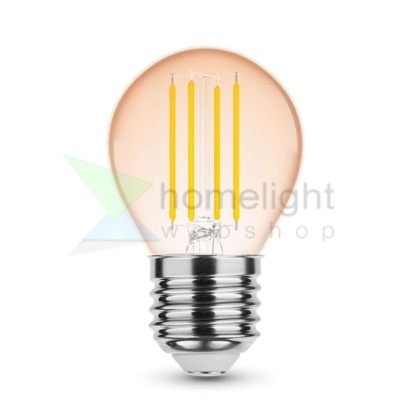 Mini G45 4W E27 320° 1800K (300 lumen) dimm.