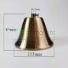 „Harang alakú antik bronz mennyezeti tárcsa 115 mm átmérővelbronz