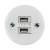 Porcelán USB csatlakozó falonkívüli, fehér