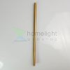 Antik sárgaréz cső két végén belső menettel - 30cm
