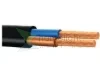 MT KÁBEL 2X0,75MM2 FEKETE PVC KÖPENYES RÉZ ERŰ SODROTT H03VVH2-F (MTL)
