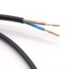 MT KÁBEL 2X0,75MM2 FEKETE PVC KÖPENYES RÉZ ERŰ SODROTT H03VVH2-F (MTL)