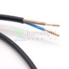 MT KÁBEL 2X0,75MM2 FEKETE PVC KÖPENYES RÉZ ERŰ SODROTT H03VVH2-F (MTL)
