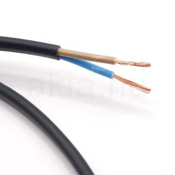 MT KÁBEL 2X0,75MM2 FEKETE PVC KÖPENYES RÉZ ERŰ SODROTT H03VVH2-F (MTL)