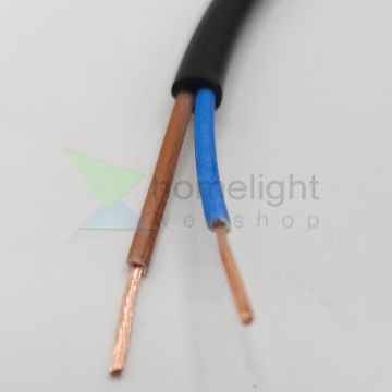 MT (H05VV-F) 2X0,75 MM2 FEKETE kerek