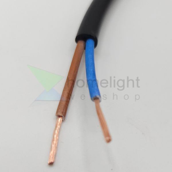 MT (H05VV-F) 2X0,75 MM2 FEKETE kerek