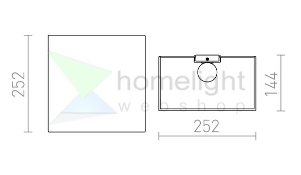 LOPE W 25/14 fali lámpa  Polycotton fekete/fehér PVC 230V LED E27 15W