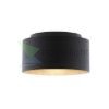DOUBLE 55/30 lámpabúra Polycotton fekete/fehér PVC max. 23W