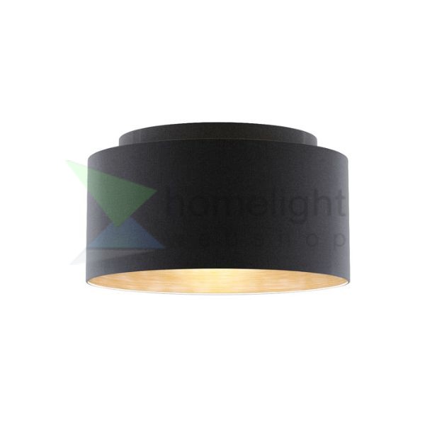 DOUBLE 55/30 lámpabúra Polycotton fekete/fehér PVC max. 23W